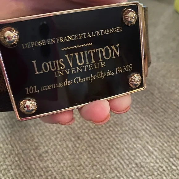 Brand new Louis Vuitton belt never worn Louis Vuitton Belt (Brand New) Size 28-32 No Box and... | Depop main image 3